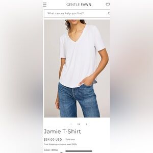 Gentle Fawn White T-Shirt